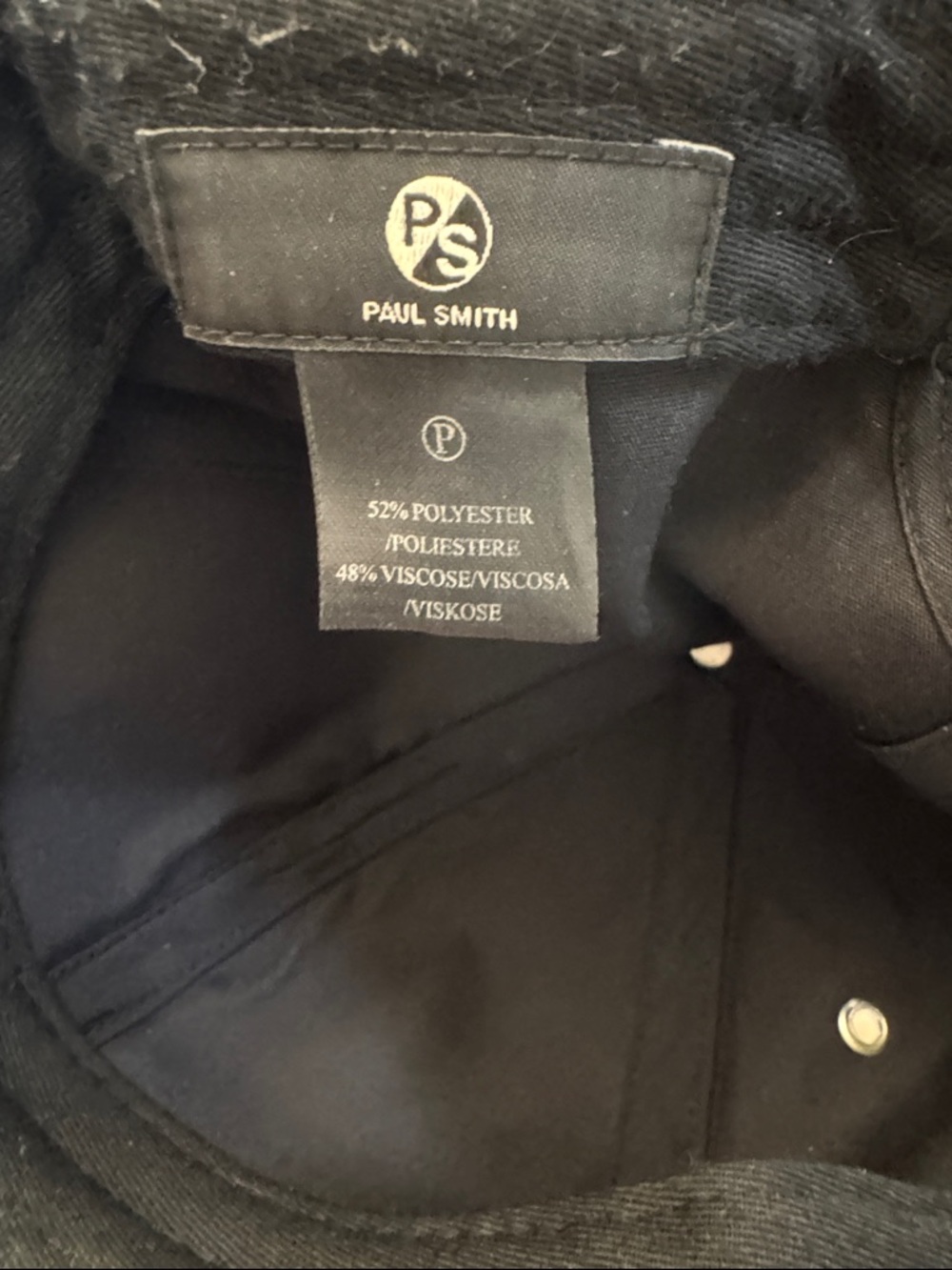 Paul Smith Designer Baseball Hat - Picture 2 of 5